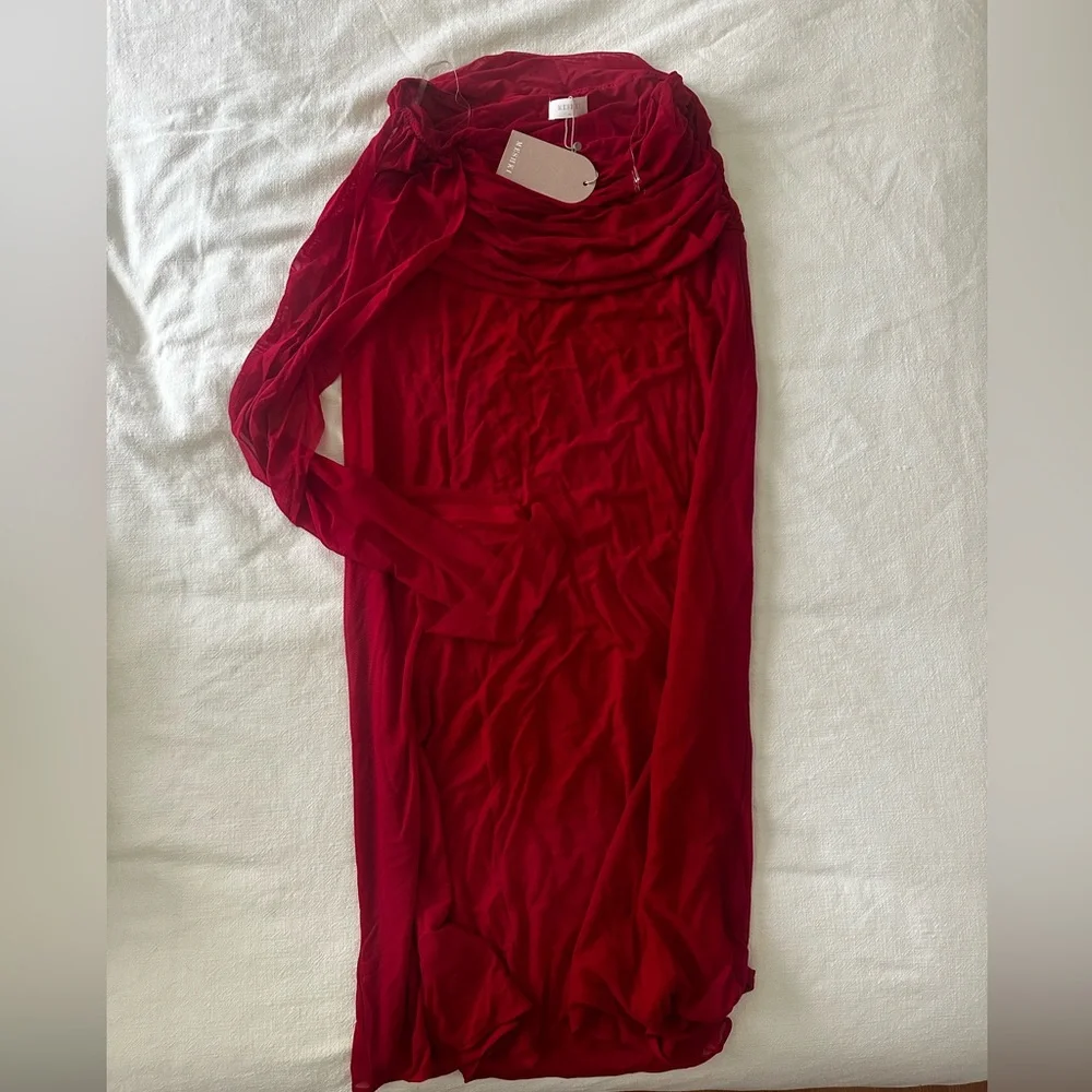 Meshki Arna Mesh Maxi Skirt - Picture 1 of 4